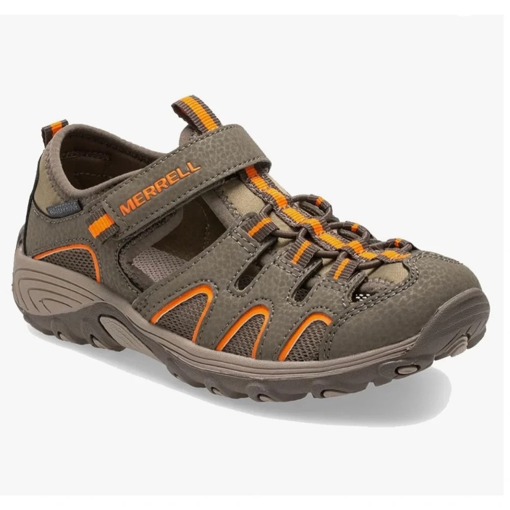 Merrell Kids Hydro H2O Hiker Outdoor Sport Sandal Size 3 Big Kid Gunsmoke/Orange